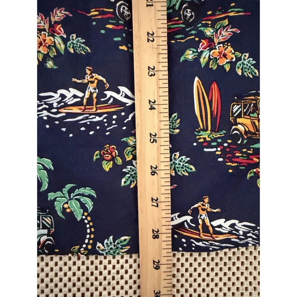 The Gap Mens Hawaiian Print Short Sleeve Stretch Button Down Shirt Size Medium